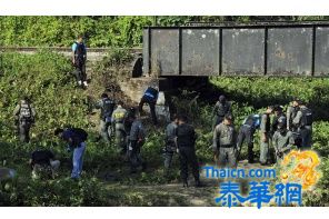 陶公府火车铁桥遭炸弹袭击