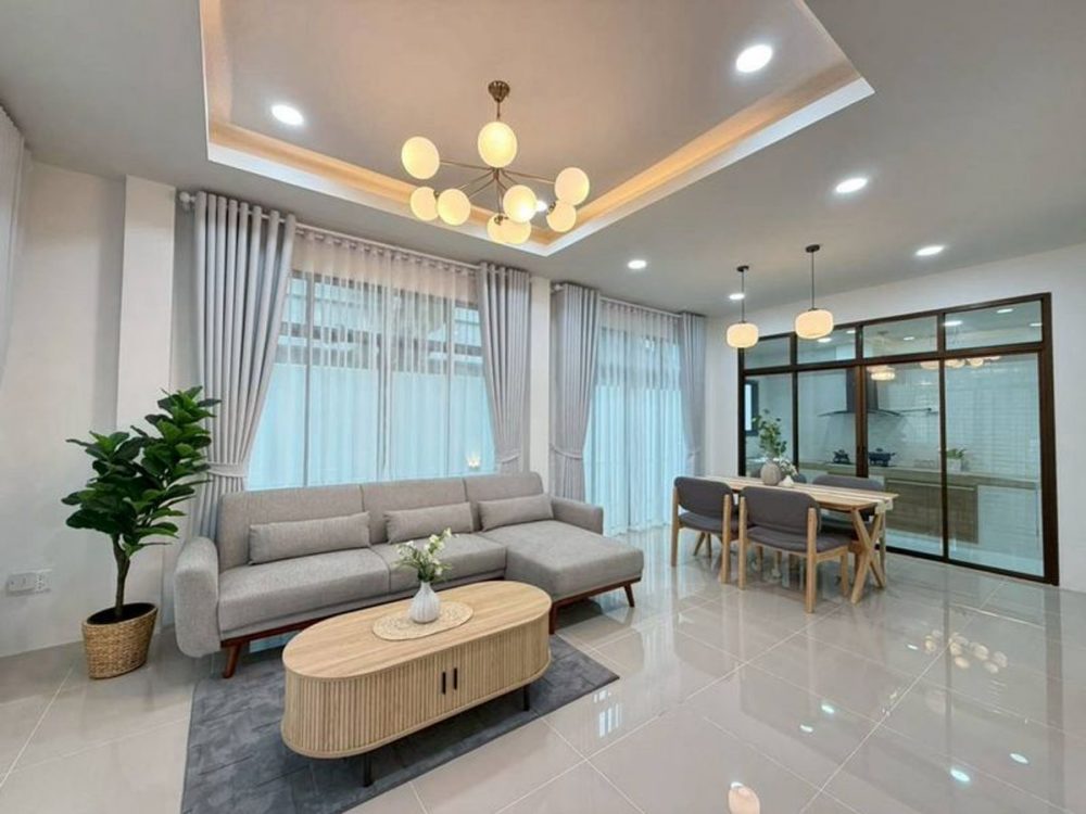 Golden Home Laem Chabang 位置优越的两层独立式住宅，靠近工作场所和社区区域-5