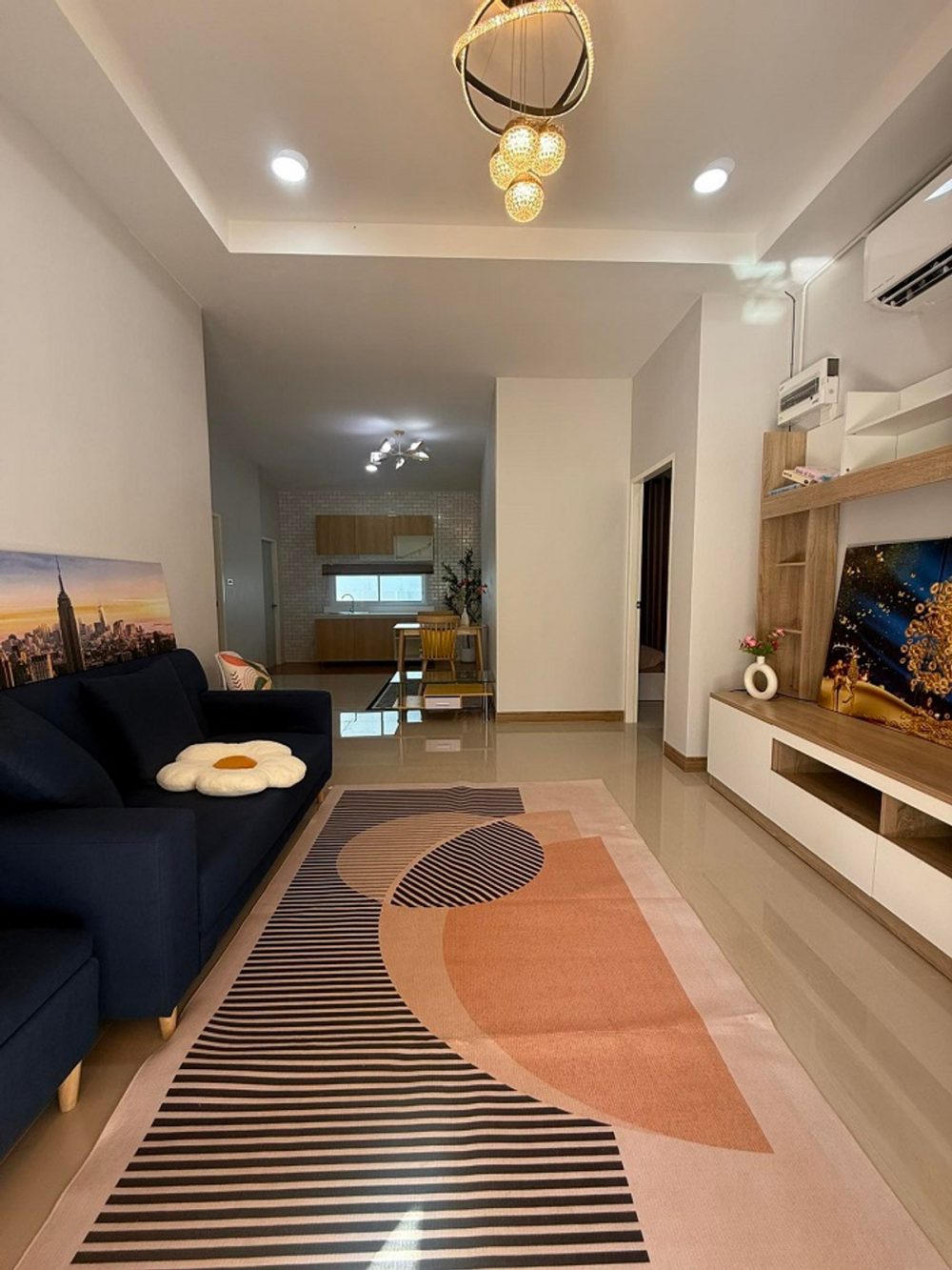 全新单层住宅，家具齐全，拎包入住，靠近高速公路和春武里市中心-5